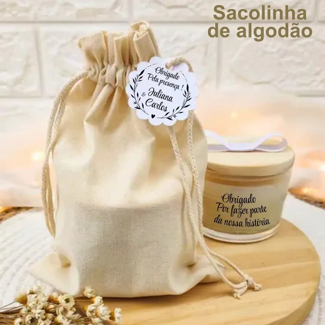 Sacolinha de algodão